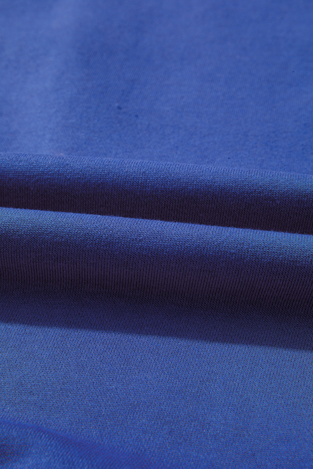 Navy Blue Varsity Striped Detail Drop Shoulder Oversized Sweatshirt