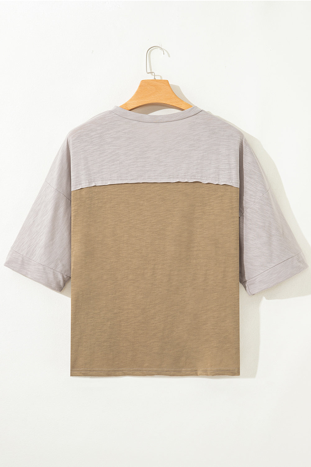 Pink Flower Patched Exposed Seam Bracelet Sleeve Oversized T Shirt